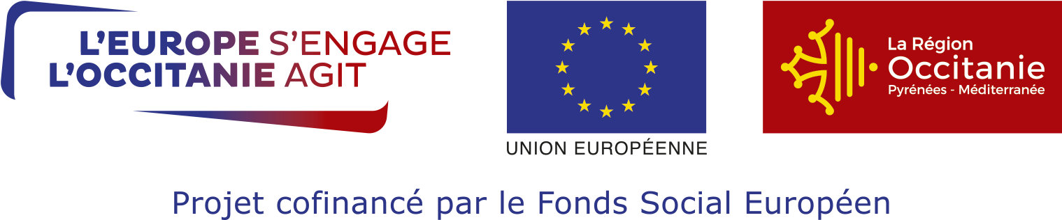 Logos Fonds Européen Occitanie
